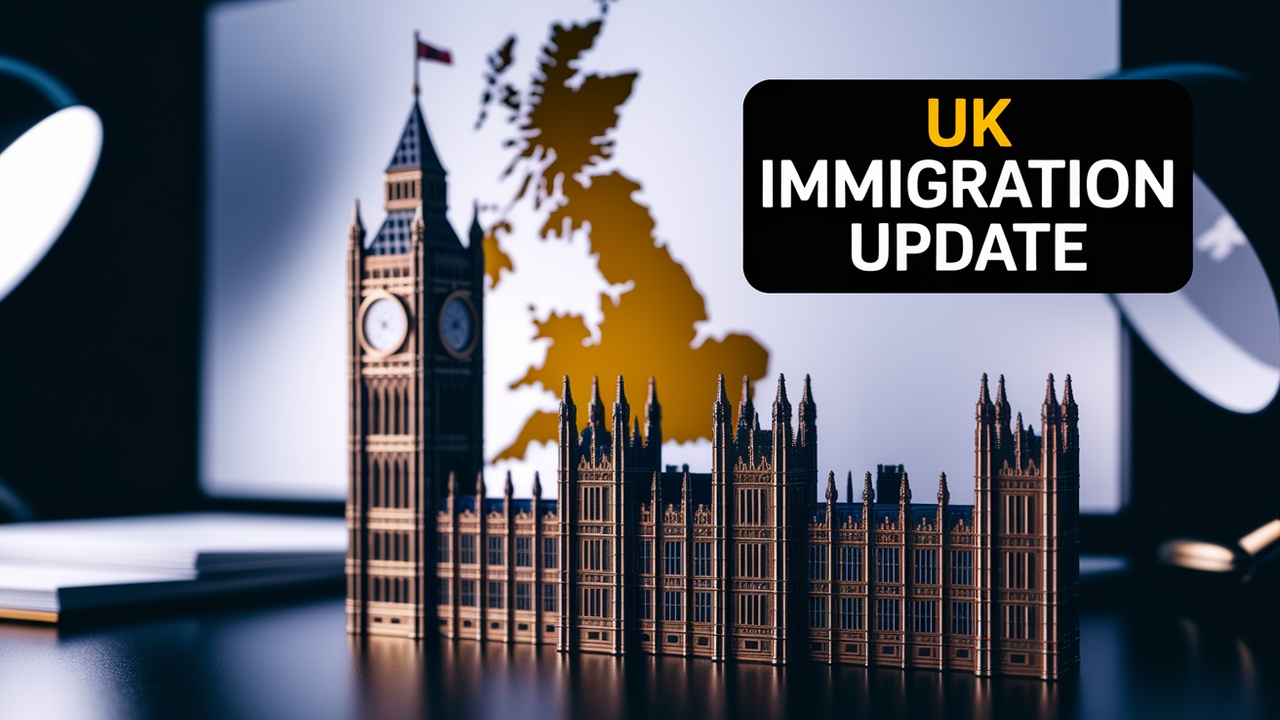 "Overview of UK immigration changes effective April 9, 2025, highlighting fee increases and new policies