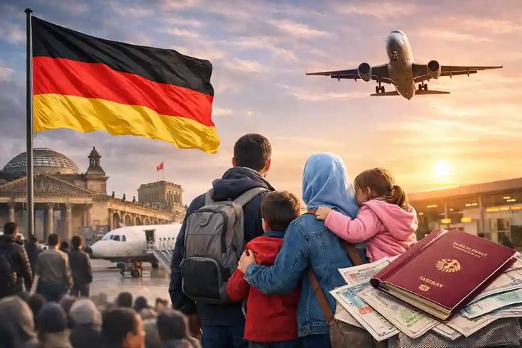 Germany EU Blue Card 2026 salary threshold infographic