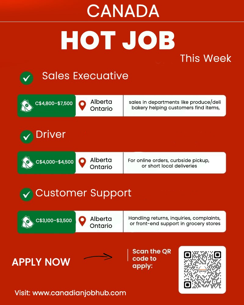 Canada hot job vacancies