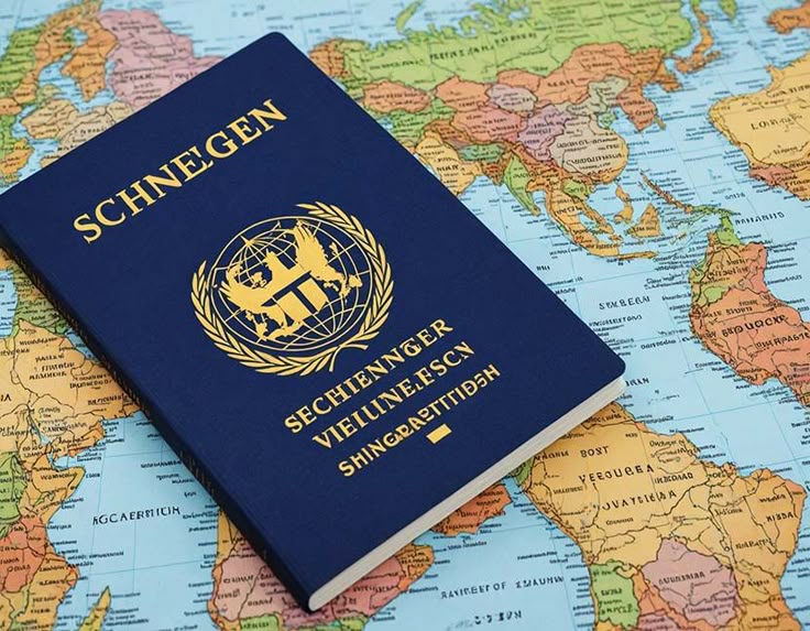 Schengen work visa passport stamp Europe