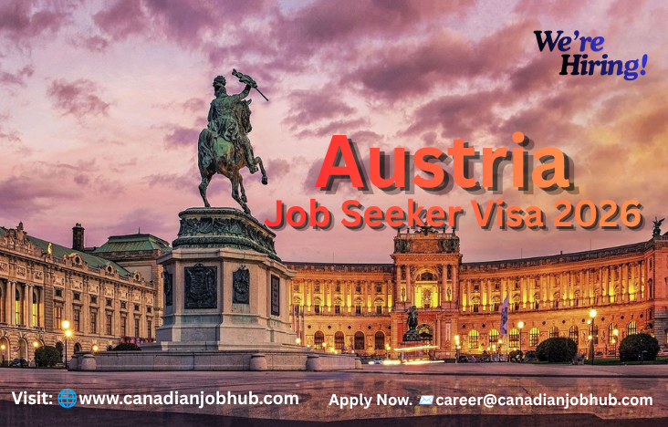 Professional international worker holding an Austria Job Seeker Visa while exploring job opportunities in Vienna, Austria in 2026.