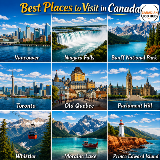 Canada Visitor Visa to PR 2026 guide showing immigration pathways, work permits, Express Entry, and permanent residency process for international applicants.