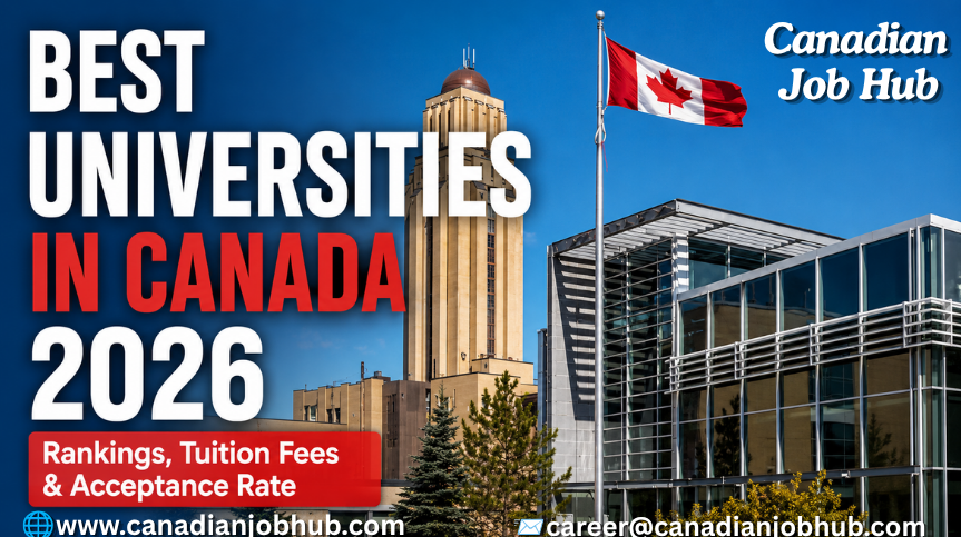 Best Universities in Canada 2026 rankings showing top Canadian universities, tuition fees, acceptance rates, scholarships, and study opportunities for international students.